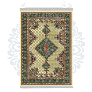 فرشینه دفه از جنس پارچه هازان مخمل ترک طرح مدرن کد 514