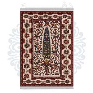 فرشینه دفه از جنس پارچه هازان مخمل ترک طرح مدرن کد 515