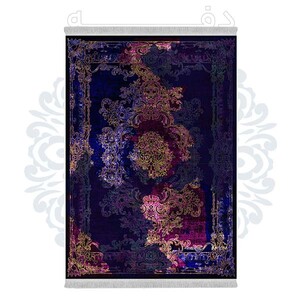 فرشینه دفه از جنس پارچه هازان مخمل ترک طرح مدرن کد 529