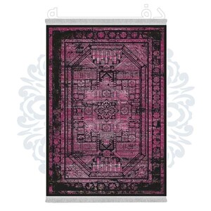 فرشینه دفه از جنس پارچه هازان مخمل ترک طرح مدرن کد 531