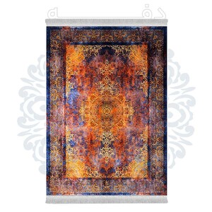 فرشینه دفه از جنس پارچه هازان مخمل ترک طرح مدرن کد 535