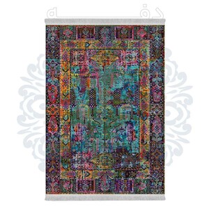 فرشینه دفه از جنس پارچه هازان مخمل ترک طرح مدرن کد 549