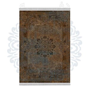 فرشینه دفه از جنس پارچه هازان مخمل ترک طرح مدرن کد 559