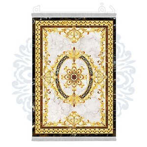 فرشینه دفه از جنس پارچه هازان مخمل ترک طرح مدرن کد 571