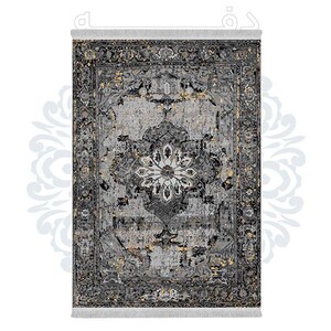 فرشینه دفه از جنس پارچه هازان مخمل ترک طرح مدرن کد 584