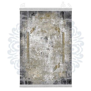 فرشینه دفه از جنس پارچه هازان مخمل ترک طرح مدرن کد 589