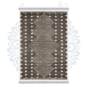 فرشینه دفه از جنس پارچه هازان مخمل ترک طرح مدرن کد 594