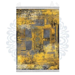 فرشینه دفه از جنس پارچه هازان مخمل ترک طرح مدرن کد 616