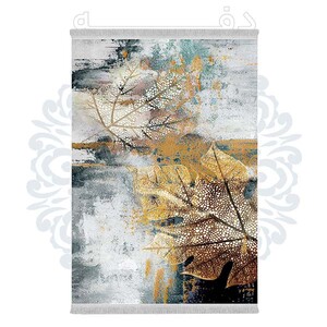 فرشینه دفه از جنس پارچه هازان مخمل ترک طرح مدرن کد 617