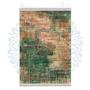 فرشینه دفه از جنس پارچه هازان مخمل ترک طرح مدرن کد 622