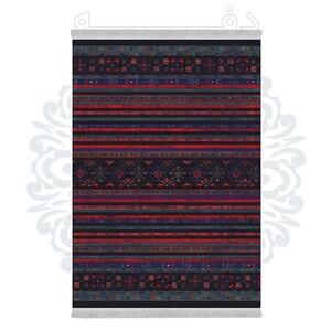 فرشینه دفه از جنس پارچه هازان مخمل ترک طرح مدرن کد 640