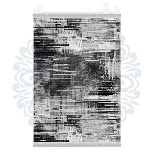 فرشینه دفه از جنس پارچه هازان مخمل ترک طرح مدرن کد 642