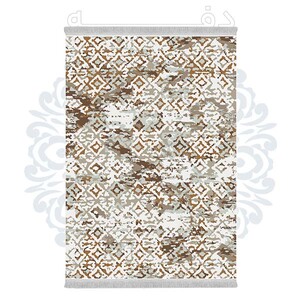 فرشینه دفه از جنس پارچه هازان مخمل ترک طرح مدرن کد 670