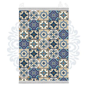 فرشینه دفه از جنس پارچه هازان مخمل ترک طرح مدرن کد 673