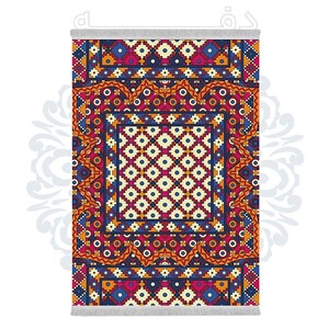 فرشینه دفه از جنس پارچه هازان مخمل ترک طرح مدرن کد 675