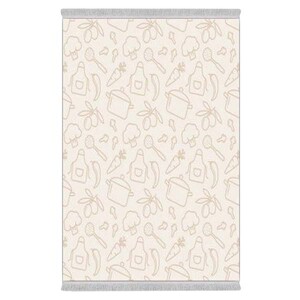 فرشینه دفه از جنس پارچه هازان ترک طرح آشپزخانه کد 22