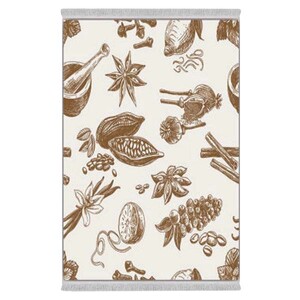 فرشینه دفه از جنس پارچه هازان ترک طرح آشپزخانه کد 25