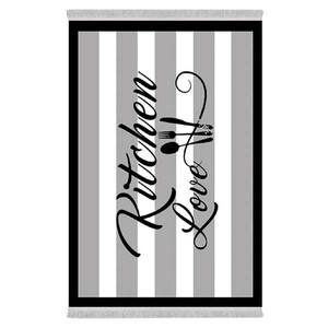 فرشینه دفه از جنس پارچه هازان ترک طرح آشپزخانه کد 40