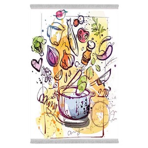 فرشینه دفه از جنس پارچه هازان ترک طرح آشپزخانه کد 78