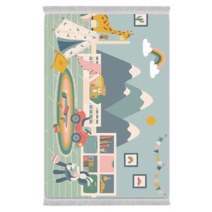 فرشینه دفه از جنس پارچه شانل ترک طرح فانتزی کد 113