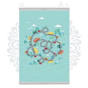 فرشینه دفه از جنس پارچه شانل ترک طرح فانتزی کد 269