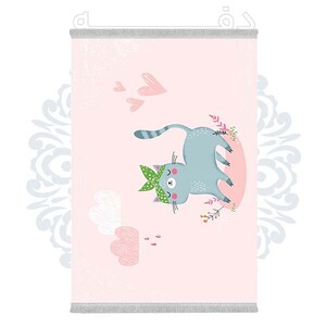 فرشینه دفه از جنس پارچه شانل ترک طرح فانتزی کد 308