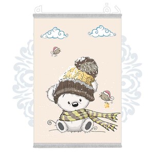 فرشینه دفه از جنس پارچه شانل ترک طرح فانتزی کد 318