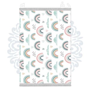 فرشینه دفه از جنس پارچه شانل ترک طرح فانتزی کد 329