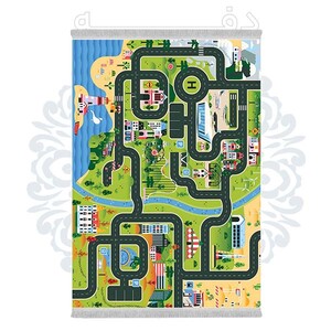 فرشینه دفه از جنس پارچه شانل ترک طرح فانتزی کد 333