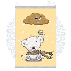 فرشینه دفه از جنس پارچه شانل ترک طرح فانتزی کد 375