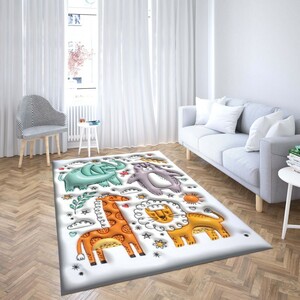 روفرشی کشدار طرح فانتزی مناسب اتاق کودک برند دفه کد TH 64