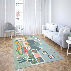 روفرشی کشدار طرح فانتزی مناسب اتاق کودک برند دفه کد TH 166