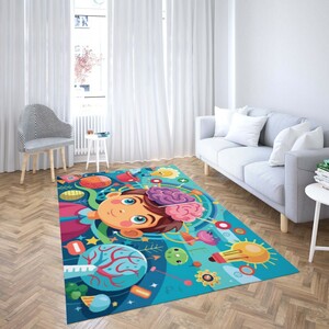 روفرشی کشدار طرح فانتزی مناسب اتاق کودک برند دفه کد TH 193