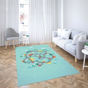 روفرشی کشدار طرح فانتزی مناسب اتاق کودک برند دفه کد TH 331