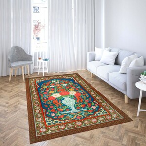 روفرشی کشدار طرح سنتی و مدرن مناسب هال و پذیرایی برند دفه کد TS 21