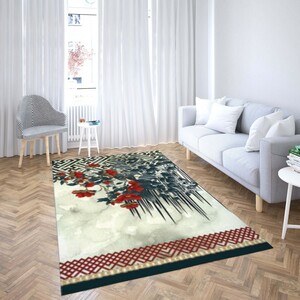 روفرشی کشدار طرح سنتی و مدرن مناسب هال و پذیرایی برند دفه کد TS 303