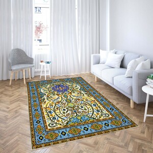 روفرشی کشدار طرح سنتی و مدرن مناسب هال و پذیرایی برند دفه کد TS 461