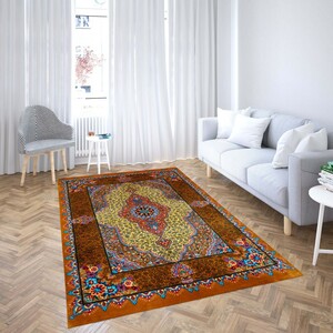 روفرشی کشدار طرح سنتی و مدرن مناسب هال و پذیرایی برند دفه کد TS 475