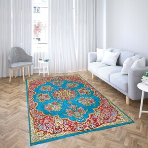 روفرشی کشدار طرح سنتی و مدرن مناسب هال و پذیرایی برند دفه کد TS 488