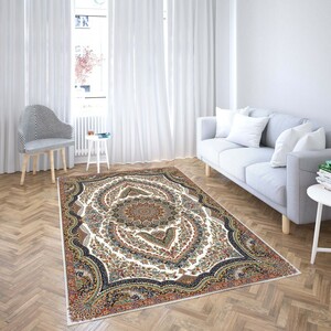 روفرشی کشدار طرح سنتی و مدرن مناسب هال و پذیرایی برند دفه کد TS 509