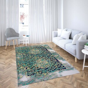 روفرشی کشدار طرح سنتی و مدرن مناسب هال و پذیرایی برند دفه کد TS 1050