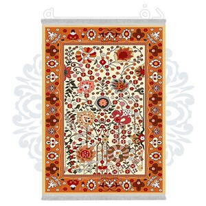 فرشینه دفه از جنس پارچه شانل ترک طرح فانتزی کد TM 388