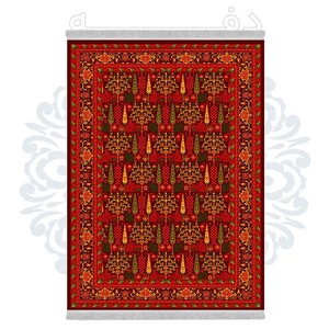 فرشینه دفه از جنس پارچه شانل ترک طرح فانتزی کد TM 409