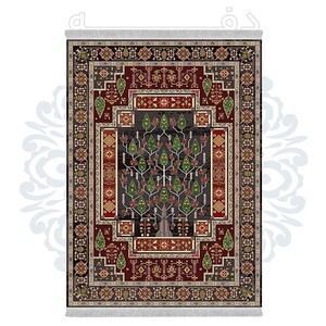 فرشینه دفه از جنس پارچه شانل ترک طرح فانتزی کد TM 457