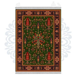 فرشینه دفه از جنس پارچه شانل ترک طرح فانتزی کد TM 463