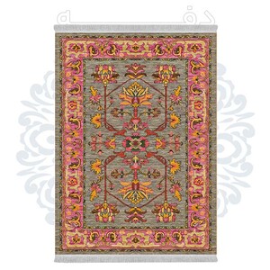 فرشینه دفه از جنس پارچه شانل ترک طرح فانتزی کد TM 473