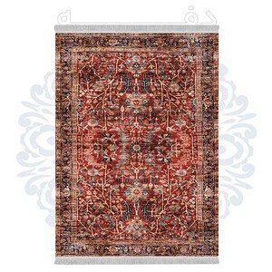 فرشینه دفه از جنس پارچه شانل ترک طرح فانتزی کد TM 498