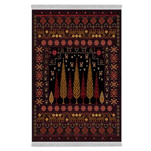 فرشینه دفه از جنس پارچه شانل ترک طرح فانتزی کد 9000