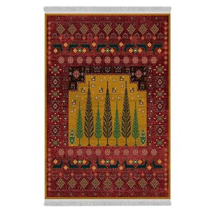 فرشینه دفه از جنس پارچه شانل ترک طرح فانتزی کد 9250