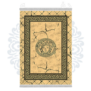 فرشینه از جنس پارچه هازان مخمل ترک طرح سنتی و مدرن برند دفه کد DHU146